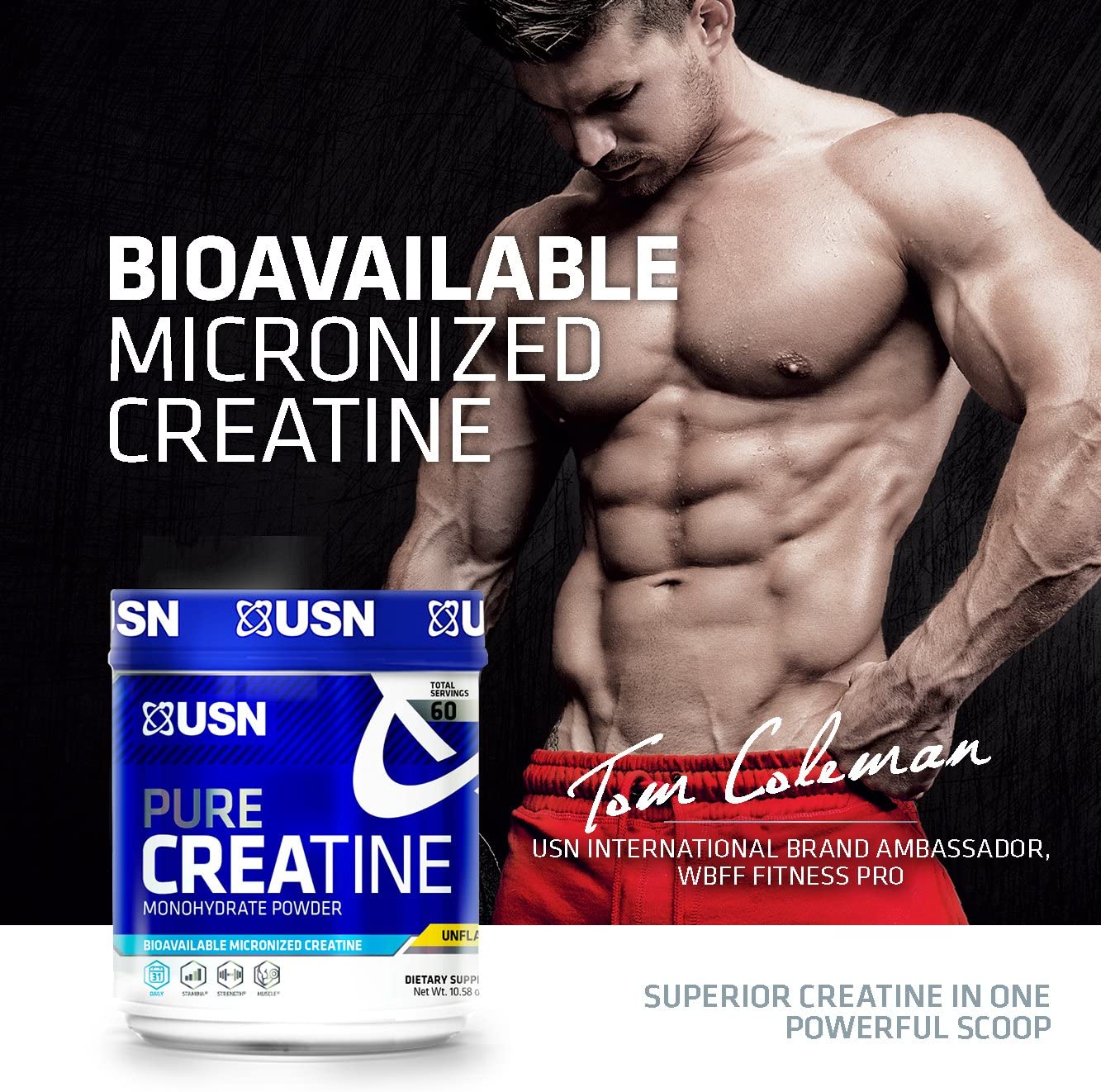 81QhWDhQEBL._AC_SL1333_ USN Pure Creatine - الصورة 2