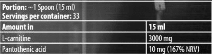 carnitine fat burner
