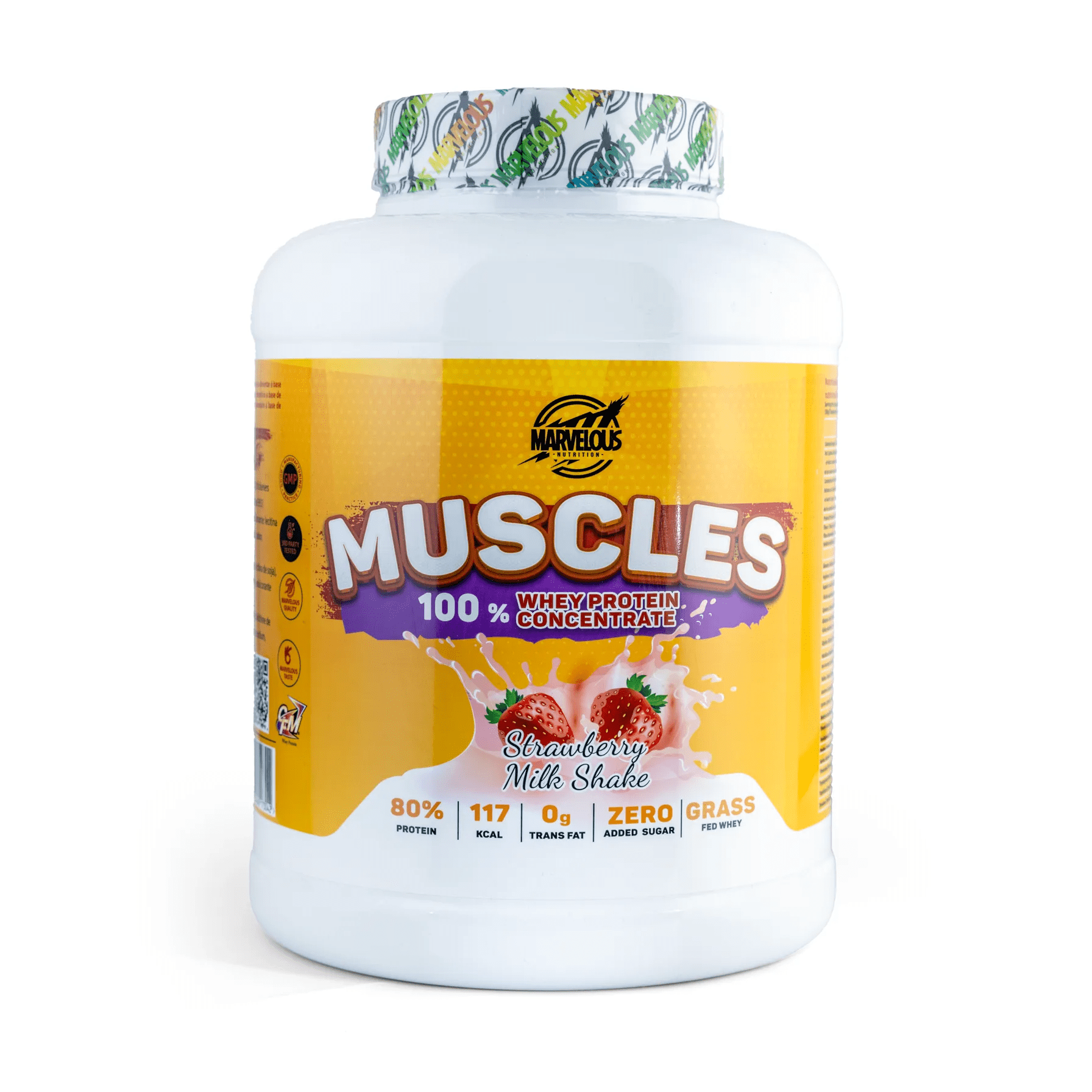 0634240173042-Marvelous-Nutrition-Muscles-100Whey-Protein-Concentrate-67Serv.-2KG.png Marvelous Muscles 100% Whey Potein Concentrate - الصورة 1