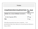 مكمل طبيعي للطاقة مكمل هرمون الذكورة Tribulus 90% saponins زنك للرجال مكمل قوة وتحمل