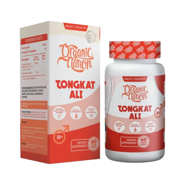 Organic-Nation-Tongkat-Ali-300mg-60-coated-Tablets-60-Serving تونجات علي Tongkat Ali Egypt رفع التستوستيرون طبيعي مكمل زيادة القوة