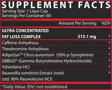 جرعة ليبو 6 بلاك تنشيف وحرق دهون LIPO-6 BLACK Ultra Concentrate