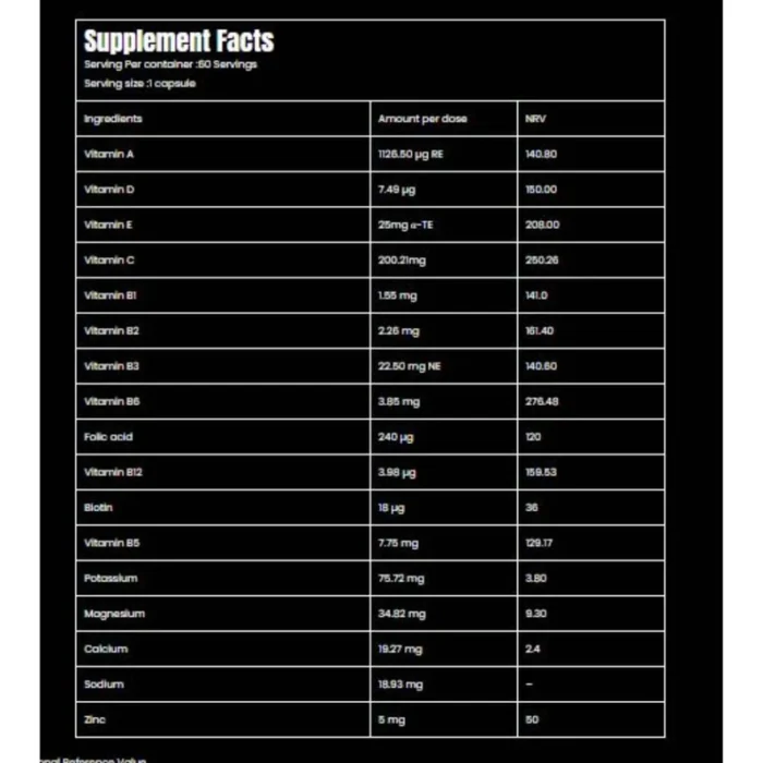 ⁦Marvelous Multivitamin 60 Capsules⁩ - الصورة ⁦2⁩