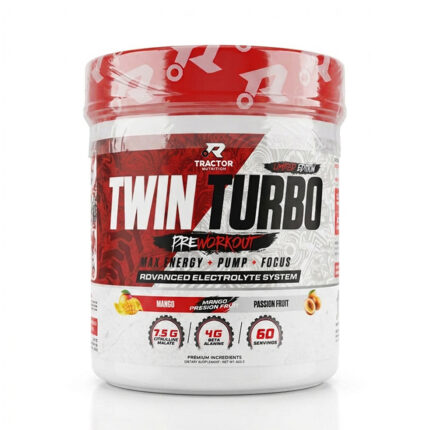 Tractor Twin Turbo Pre-Workout Twin Turbo Pre Workout Tractor Nutrition Twin Turbo Tractor Pre Workout تراكتور توين توربو بري ورك اوت تراكتور Pre Workout في مصر أفضل Pre Workout مكمل قبل التمرين بري وركاوت للجيم